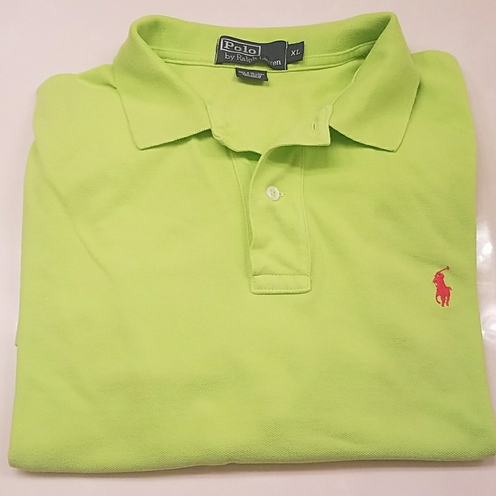 Polo Shirt - Bright Lime Green